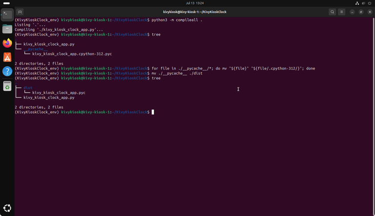 Using python3 compileall module to compile a project to *.pyc bytecode files